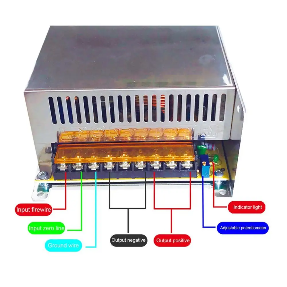 AC 110 V-220 V DC/DC 12V 60A 720W Переключатель Питание Драйвер адаптер Светодиодные ленты при отраженного света Питание трансформатор