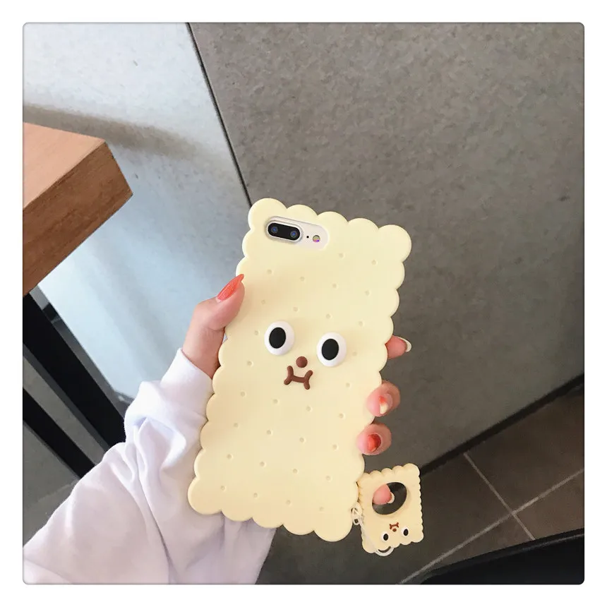 Милые корейские чехлы для телефонов для Apple Iphone 6 6s 7 8 Plus X XR XS MAX 3D Силиконовый Прекрасный защитный чехол с кольцом для пальцев