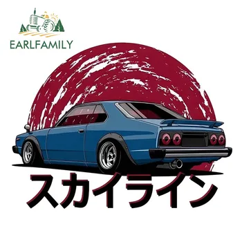 

EARLFAMILY 13cm x 10.6cm AE86 Initial D Japan JDM Vinyl Stickers Car Bumper Window Decal Waterproof Car Sticker Accessories