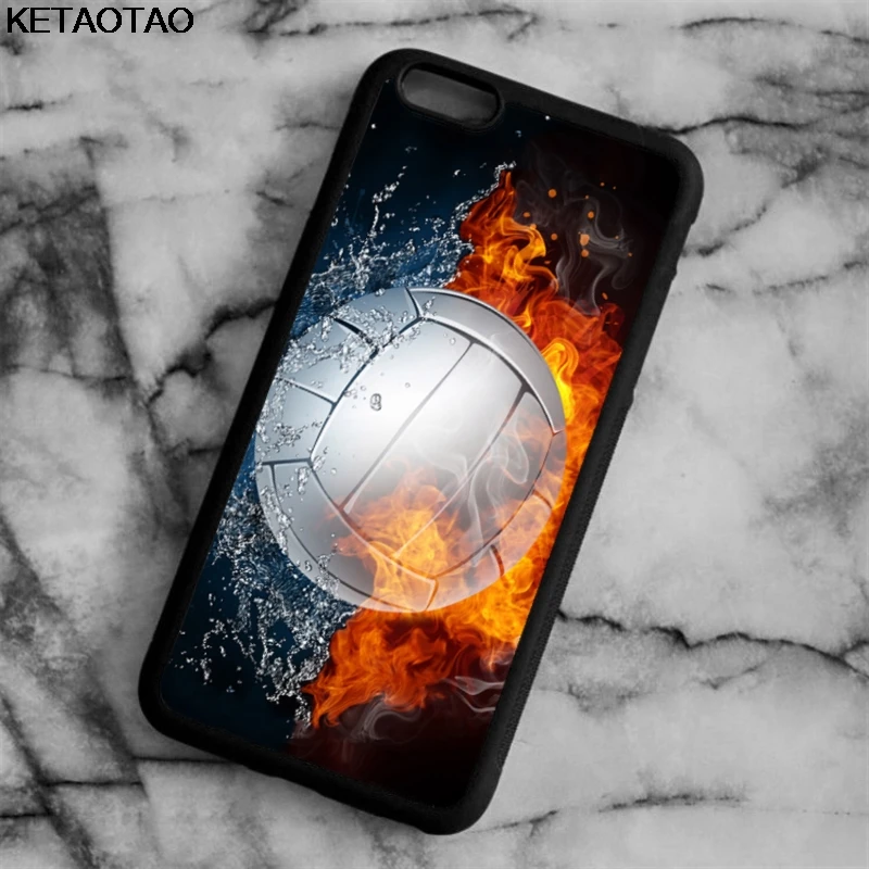 Чехол для телефона KETAOTAO Fire Volleyball s для iPhone 4S SE 5C 5S 6S 7 8 Plus X XS XR 11 Pro для samsung чехол из мягкого ТПУ резины и силикона - Цвет: Армейский зеленый
