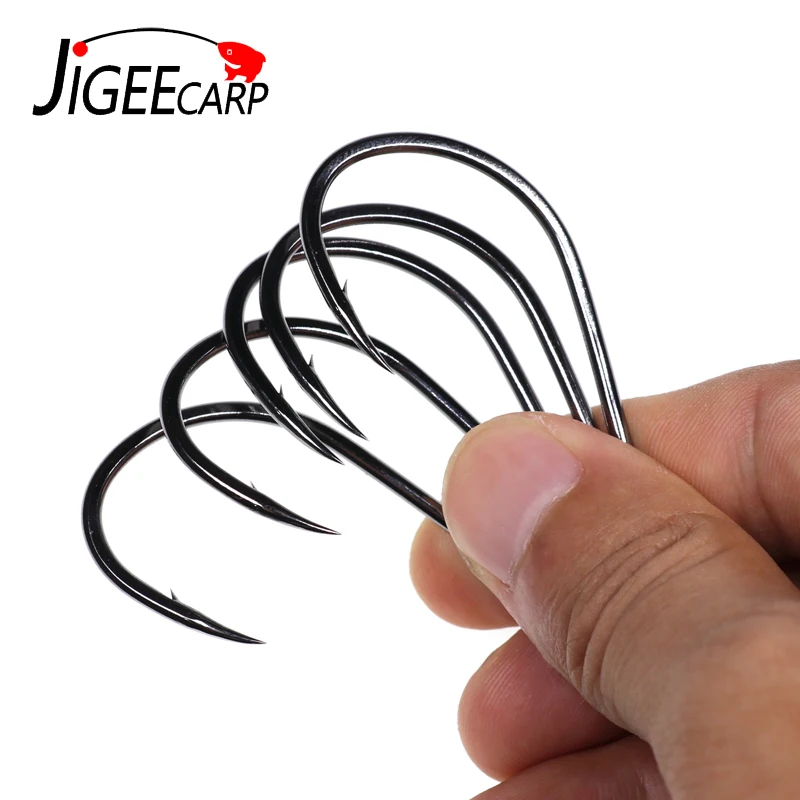 JIGEECARP 10 шт. Осьминог Крючки для сома круглые крючки для кошек рыболовные снасти и снасти из высокоуглеродистой стали рыболовные крючки, размер 4/5/6/7/8