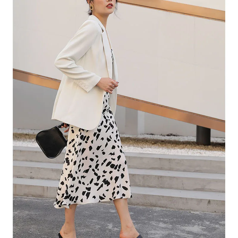 

Europe And America New Style Summer Solid Color Off-white Triacetate WOMEN'S Top Small Suit Coat Women's