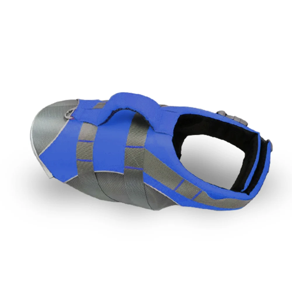 Синий Haustier Hund Leben Jacke Sicherheit Kleidung Lebensdauer Weste Kragen Harness Saver HaustierHundSchwimmenErhalterSommerBademode - Цвет: Синий