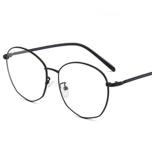 Трендовые модные квадратные без градусов очки для чтения, повседневные дикие металлические необычные очки, новые классические ретро очки для чтения