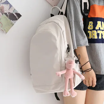 

Waterproof Harajuku Backpacks for Women Solid Color Large Capacity Bookbag School Bags for Teenage Girls Ladies Mochila