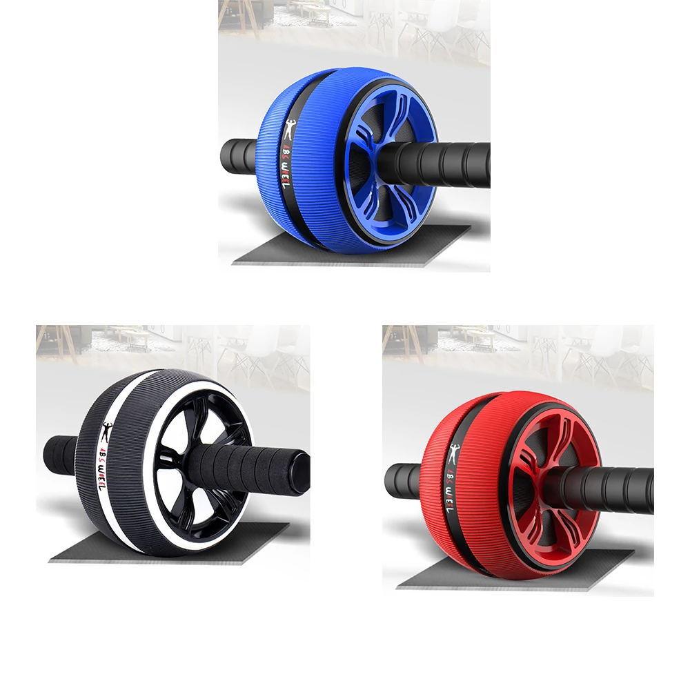 Silent TPR Abdominal Wheel Roller Trainer Fitness Equipment Body Building