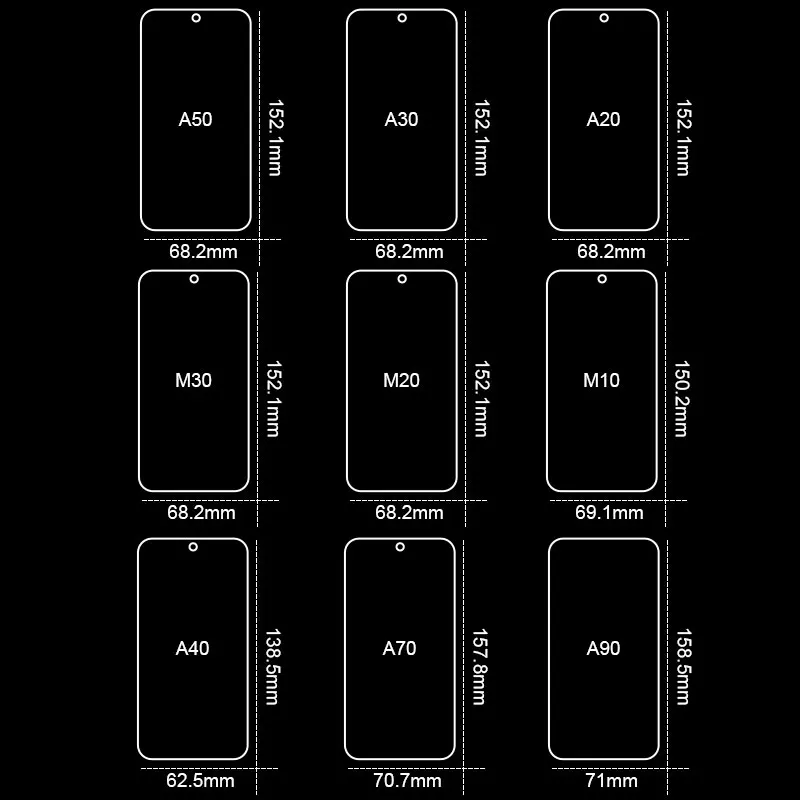 3 шт. защитный Стекло для samsung galxy A50 A40 A30 A20 A10 A60 A70 A90 A20E Экран протектор для M10 M20 M30 M40 закаленное Стекло