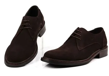 

Cowhide Leather Shoes Lace-up Round Toe Breathable Men's Leather Shoes Men's Formal Wear Business Work Derby Shoes