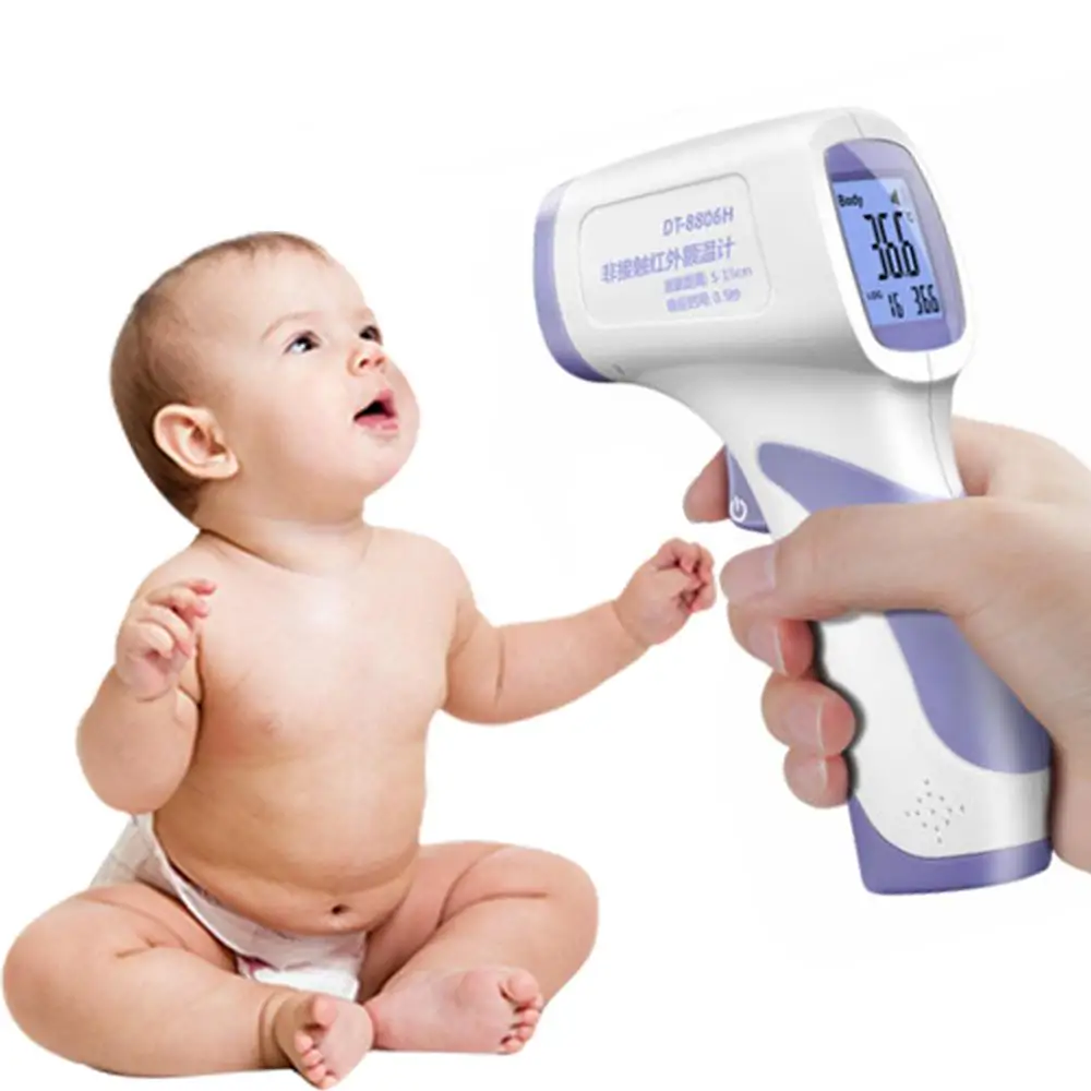 $93.09 Digital Infrared Thermometer Body Temperature Gun Adult Kids Forehead Noncontact Forehead Body Thermometer w/ Backlight In Stock