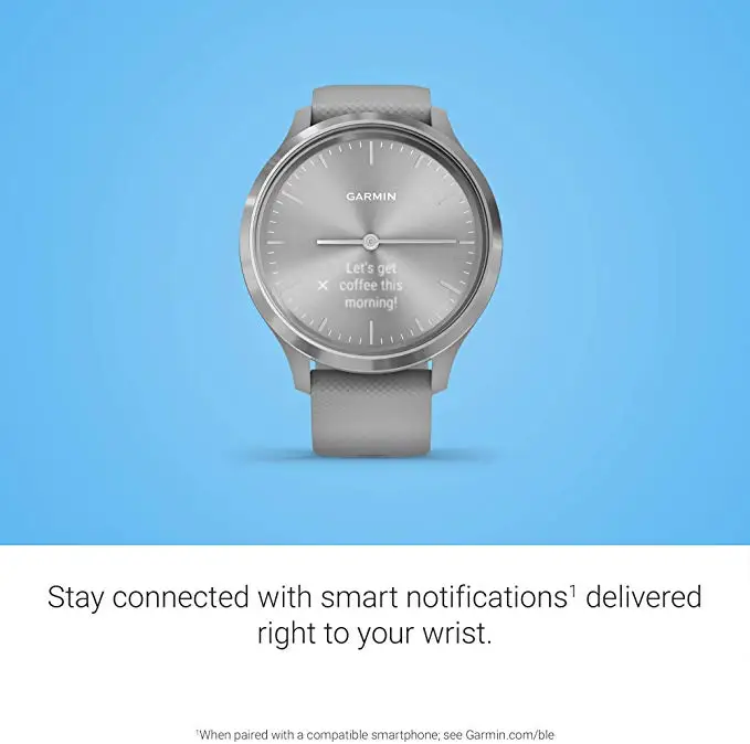 Умные часы Garmin move 3 гибридные с реальными руками и скрытым сенсорным экраном