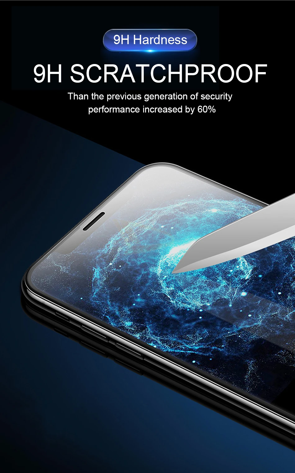 Закаленное стекло с закругленными краями 11D для iPhone 11 Pro XR XS Max X защита экрана Защитное стекло для iPhone 6 6S 7 8 Plus
