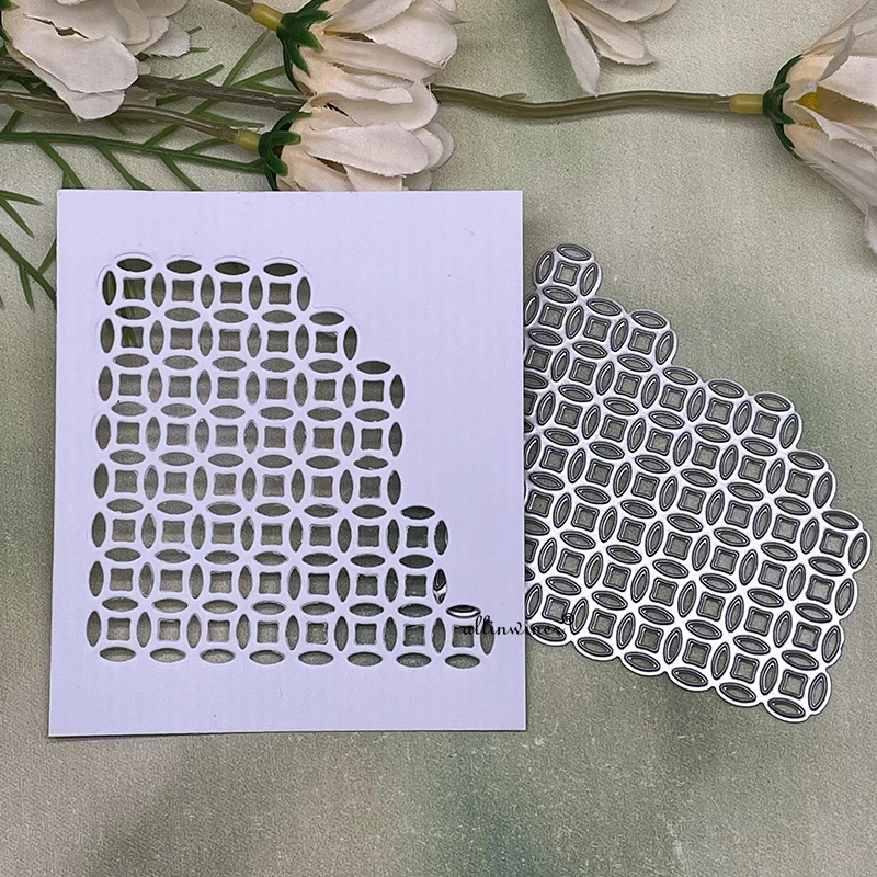 

Новые металлические Вырубные штампы неправильной формы с круглым фоном для рукоделия скрапбукинга альбома