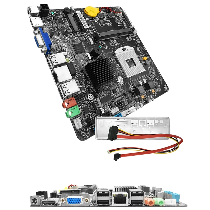 HM55 PGA988 Настольный ПК материнская плата DDR3 SATA II Mini ITX материнская плата для Мини хост/HTPC/рекламная машина/радио