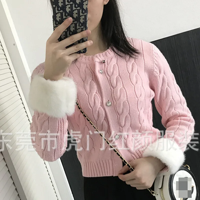 lady Sweet Girl Style Short Fund Sweater Early Autumn Lead Skinny Hemp Flowers Knitting Cardigan ZX512