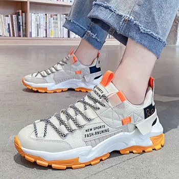 

2020 Autumn New Men's Casual Shoes Fashion Vulcanize Shoes Rubber Trend Men Sheos Comfortable Outdoor Sneakers Zapatillas Hombre