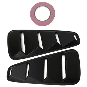 

NEW-Car Styling JDM Car Sticker 1/4 Quarter Side Window Louvers Scoop Cover Vent for Ford Mustang 2005-2014