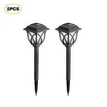2 шт. солнечный светильник для лужайки, пластиковый IP65 Водонепроницаемый отличный светильник, светильник для передачи, солнечный Пластиковый садовый светильник для лужайки