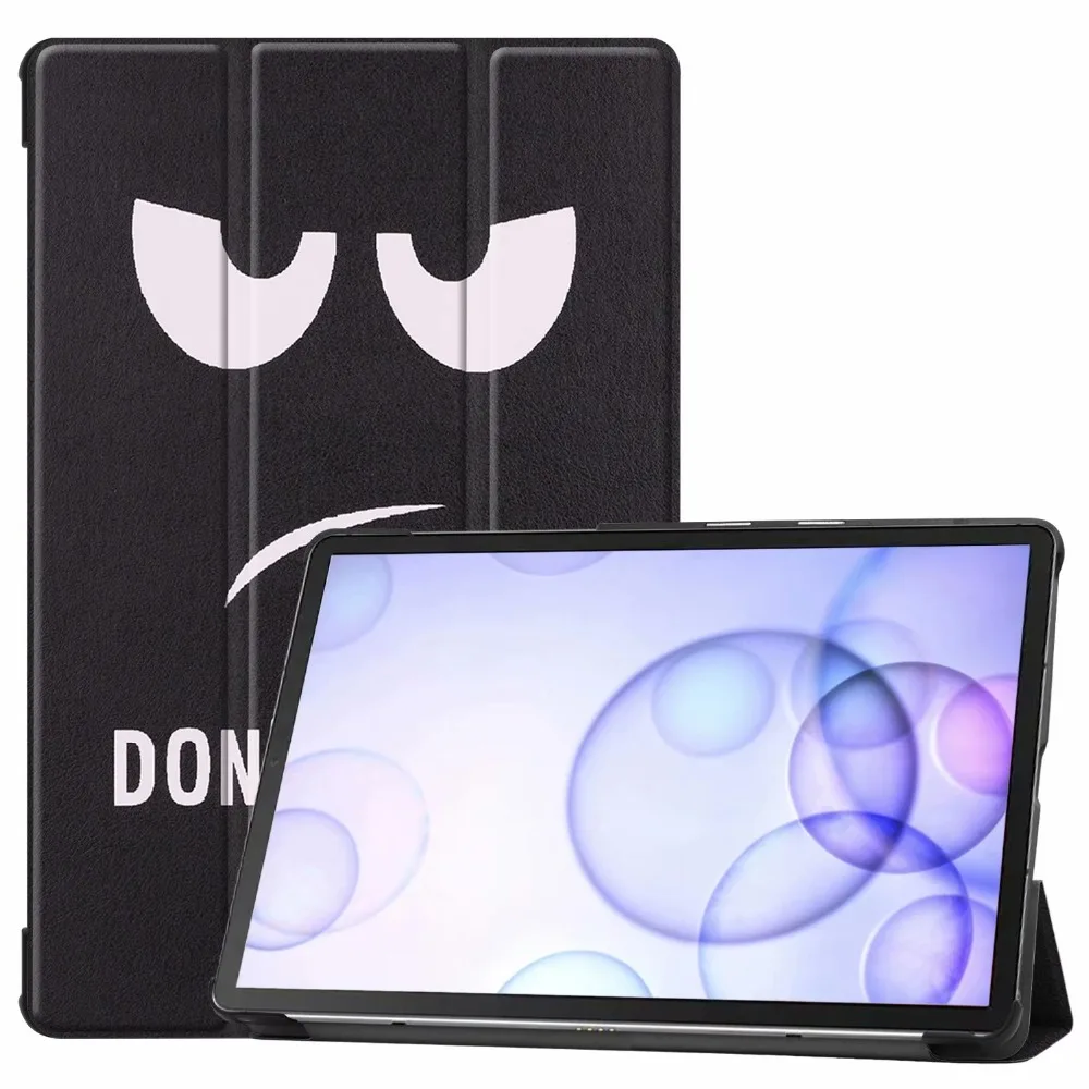 3 Folio Тонкий чехол из искусственной кожи для samsung Galaxy Tab S6 10,5 SM-T860 SM-T865 10," Подставка для планшета Galaxy Tab S6 10,5