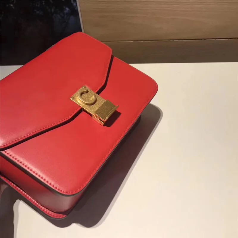 

BXO Square Bag 2019 New Style Cowhide Retro Square Sling Bag Europe And America Fashion Shoulder Chain Oblique WOMEN'S Bag Fashi