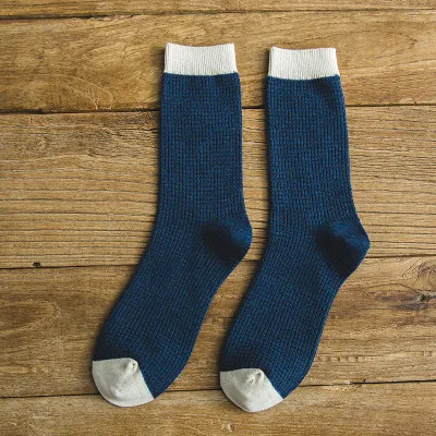 Хлопчатобумажные мужские носки однотонные носки унисекс Мужские носки Марка Formelle весна-лето, для мужчин повседневные носки EU 39-45 Meias - Цвет: blue