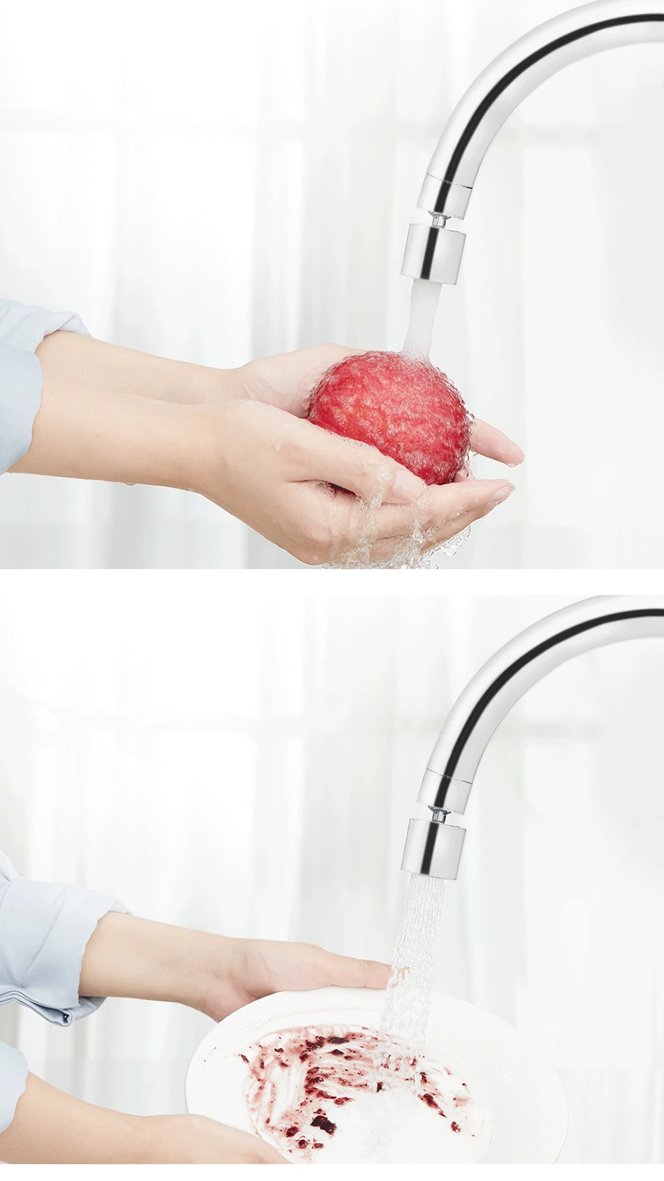 Youpin Diiib Daibai Kitchen Faucet Aerator Water Diffuser Tap Nozzle Bubbler 360 Water Saving Filter 2-Flow Splashproof Booster