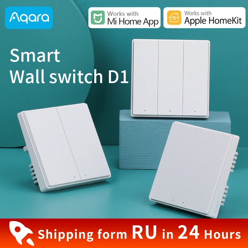 Умный настенный выключатель Aqara D1/ беспроводной переключатель D1 ZigBee Alice Siri