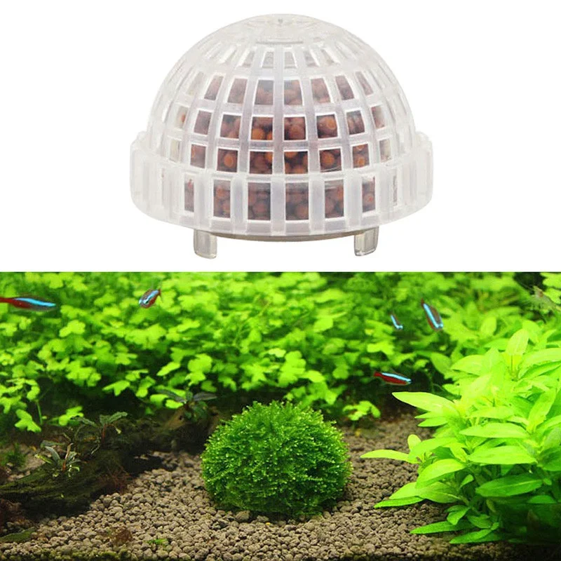 

Aquarium Fish Tank Media Moss Ball Filter Decor Landscaping Plants Holder Floating Moss Ball for Aquarium Decoration