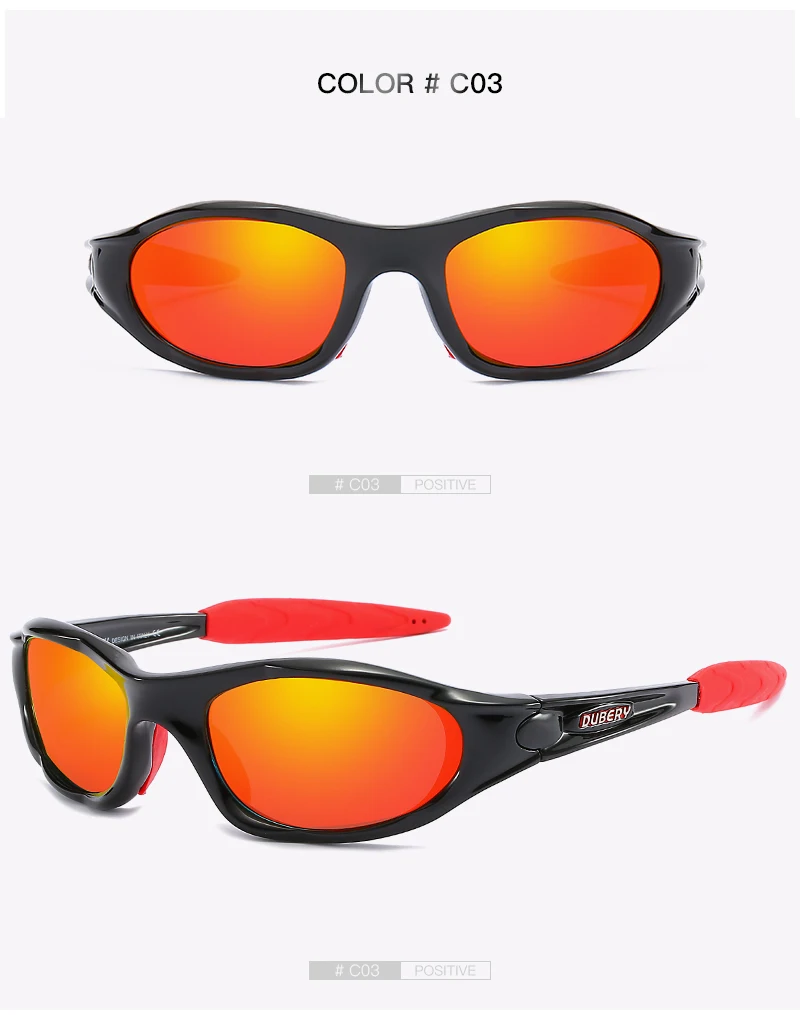 DUBERY, Винтажные Солнцезащитные очки, поляризационные, мужские солнцезащитные очки для вождения, черные, мужские очки, 10 цветов, модель 781 - Цвет линз: NO3