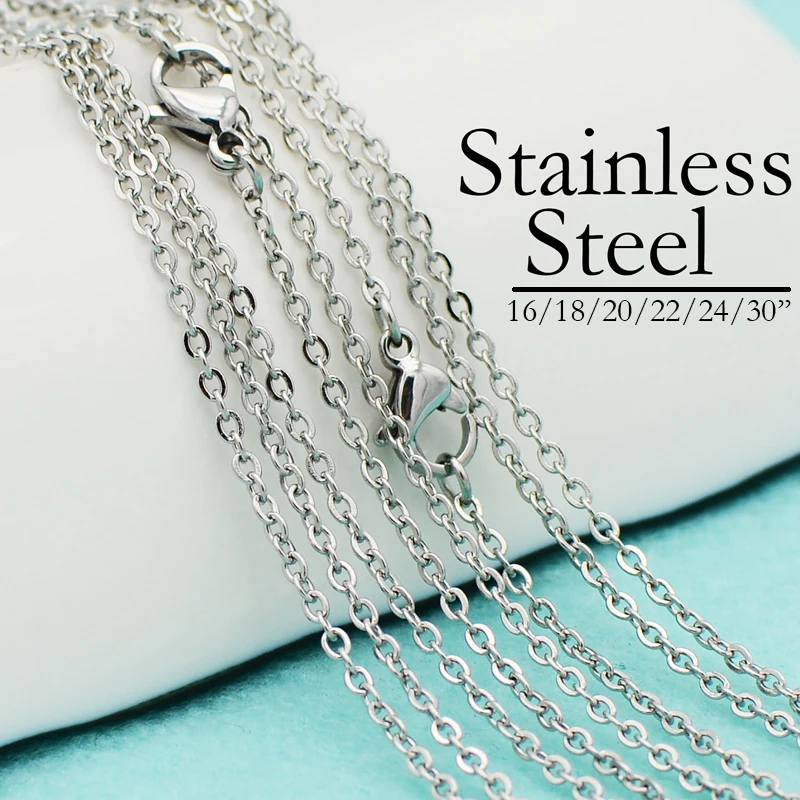 50 Pcs x Stainless Steel Necklace Chain 