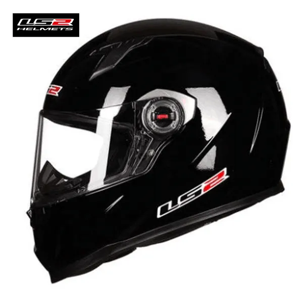 Gloss Black LS2 FF358 полное лицо мото rcycle шлем гоночный мужчина женщина КАСКО мото Емкость ls2 в Бразилию шлем мото одобренный ECE - Цвет: Gloss Black