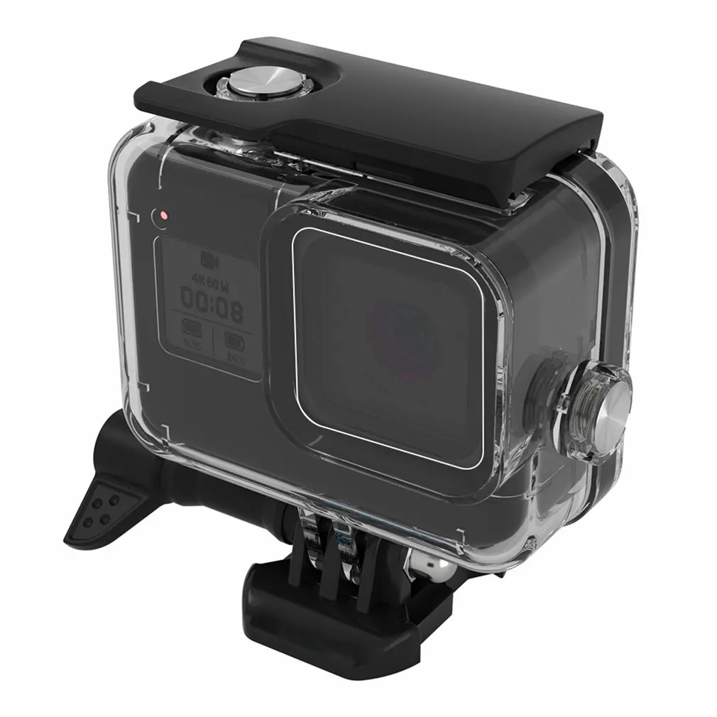 60 м подводный водонепроницаемый чехол для GoPro Hero 8 защитный чехол Корпус черный объектив камеры фильтры 60 м Дайвинг Плавательный набор