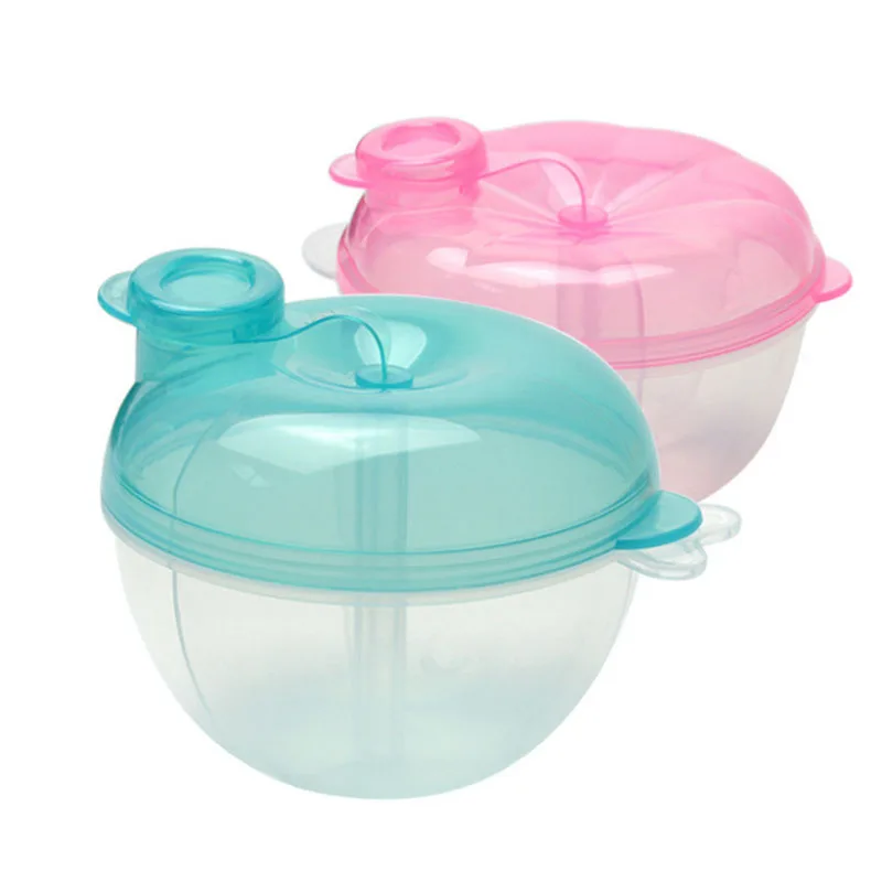 

Newborn Milk Powder Box Portable PP Formula Dispenser Grid Box Baby Feeding Bowl Rotary Compartment Milk Food Storage Containers