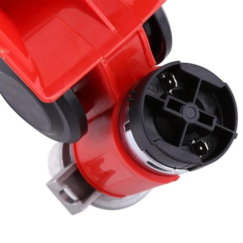 12 V/24 V автомобильный двойной тон труба супер громкий Электрический гудок пневматический клаксон Улитка Электрический насос сирена
