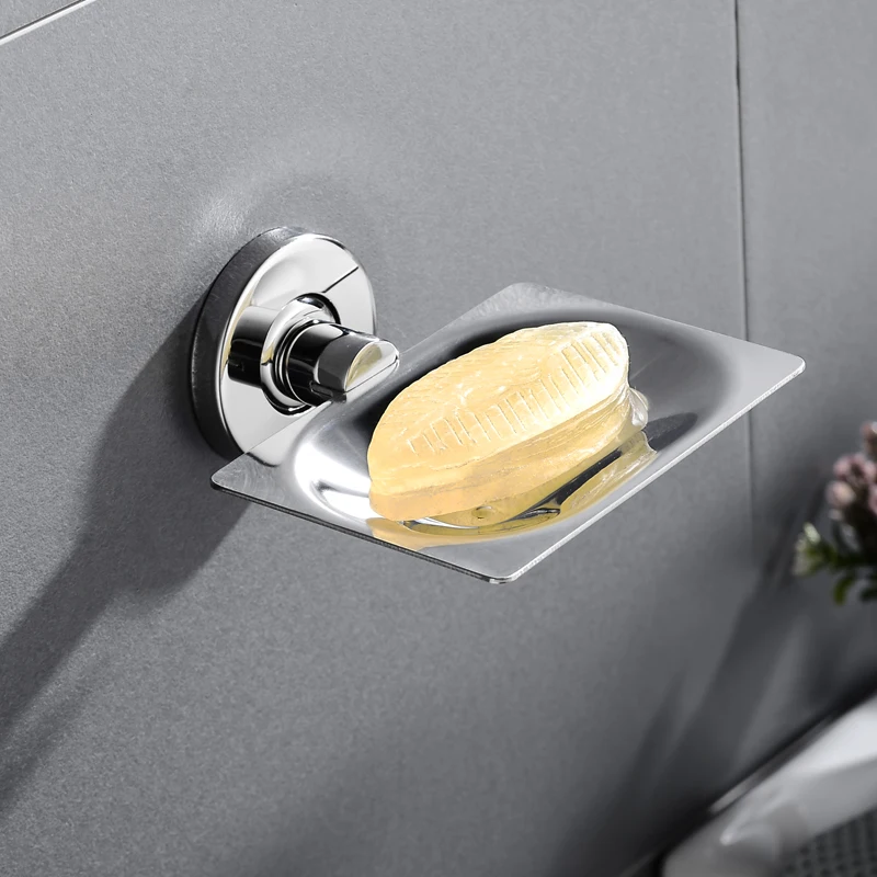 

Soap Dishes Stainless Steel Soap Plates Holder Bathroom Soap Storage Rack Drain Bathroom Shower Accessories