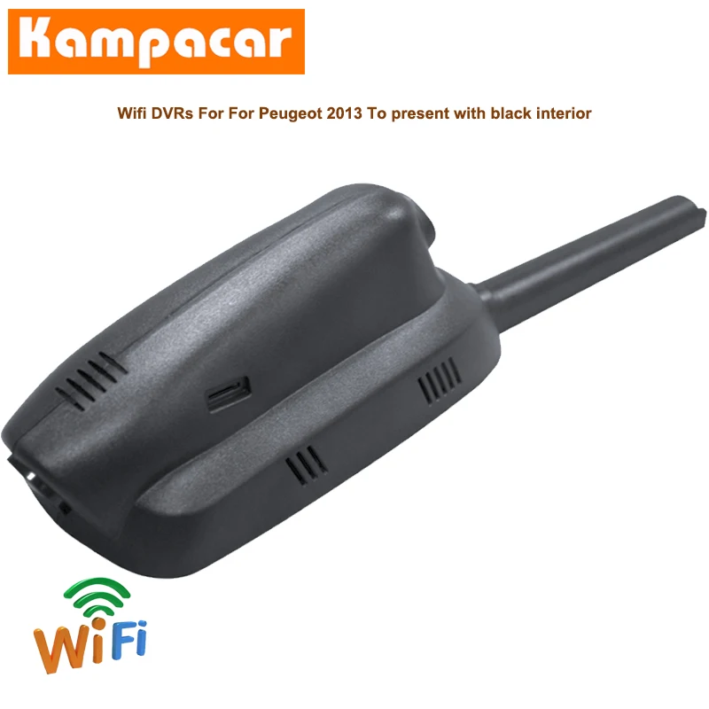 Автомобильный видеорегистратор Kampacar Wi Fi камера для Peugeot 3008 HYbrid4 GT I MK1 5008 suv 2013 2020 y