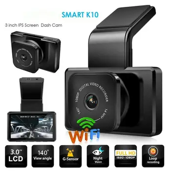 

Car DVR Dash Camera Rear View Dual Camera Video 1080P Full HD Cycle Recording Night Vision140 Degree sensor Wide Angle Dashcam