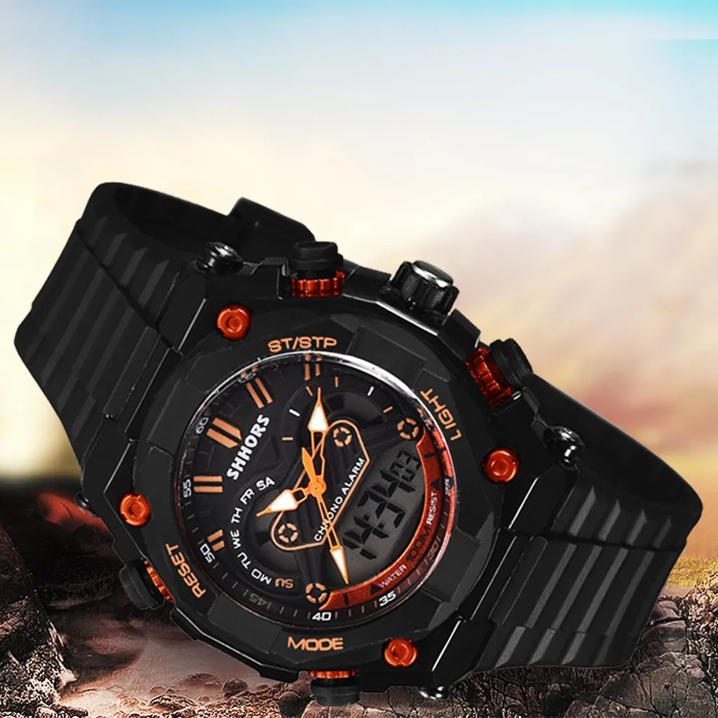 

2020 Fashion Digital Electronic LED Watch montre homme Date Men's Outdoor Sports Waterproof Watch Gift clock Dropship #9730