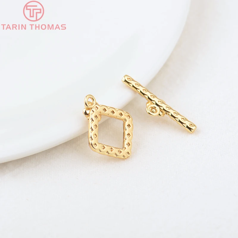 (3439)6 Sets 24K Gold Farbe Überzogene Messing Armband O Toggle Verschlüsse Hohe Qualität Diy Schmuck Machen Erkenntnisse Zubehör – Detail 16