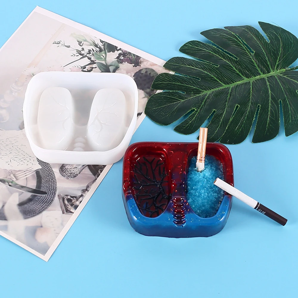 Moule En Silicone Pour Cendrier Crâne 3D - DIY Béton, Ciment, Plâtre