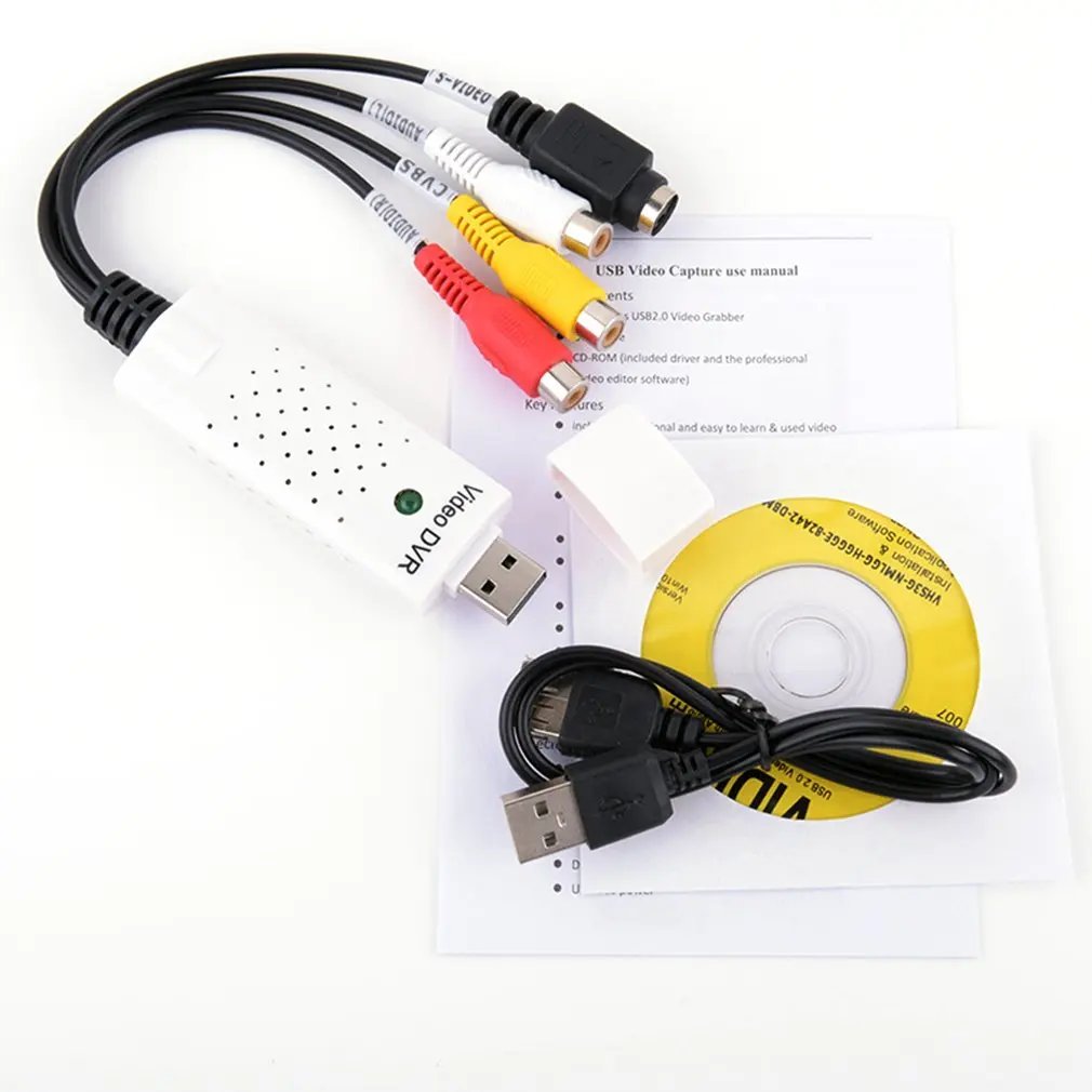 USB 2 0 Захват видеозахвата адаптер Чипсет U TV 007 DVD VHS аудио S видео конвертер с