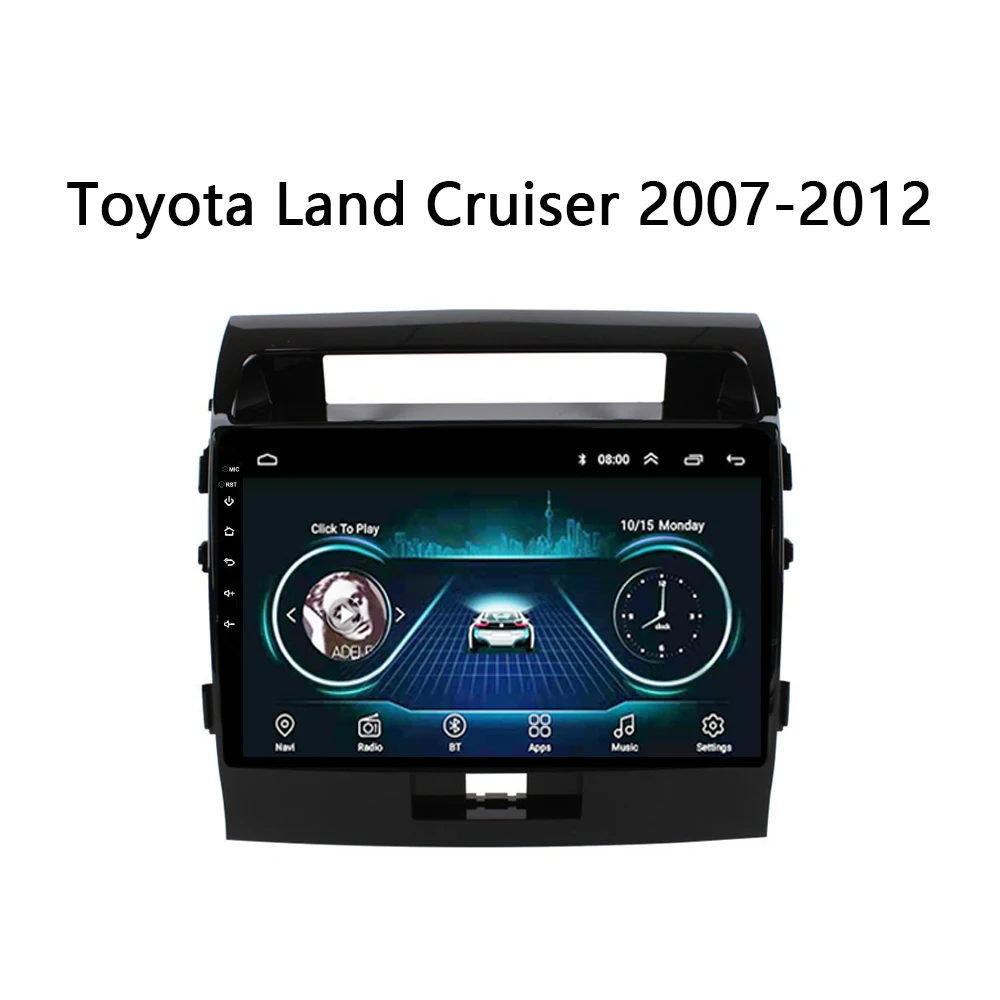 10 дюймов Android 8 1 для Toyota land cruiser автомобильный радиоприемник 2007 2012 мультимедийная