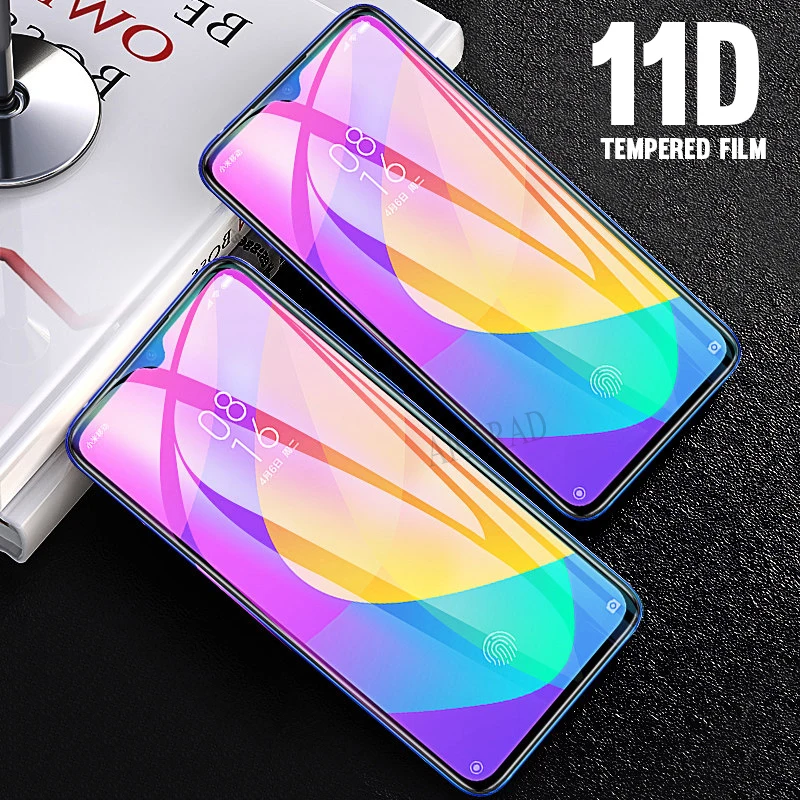 

11D Full Cover Tempered Glass For Xiaomi Mi A3 A2 Lite 8 9 SE mi CC9 CC9e Glass For Redmi 7A Note 7 Pro Screen Protector
