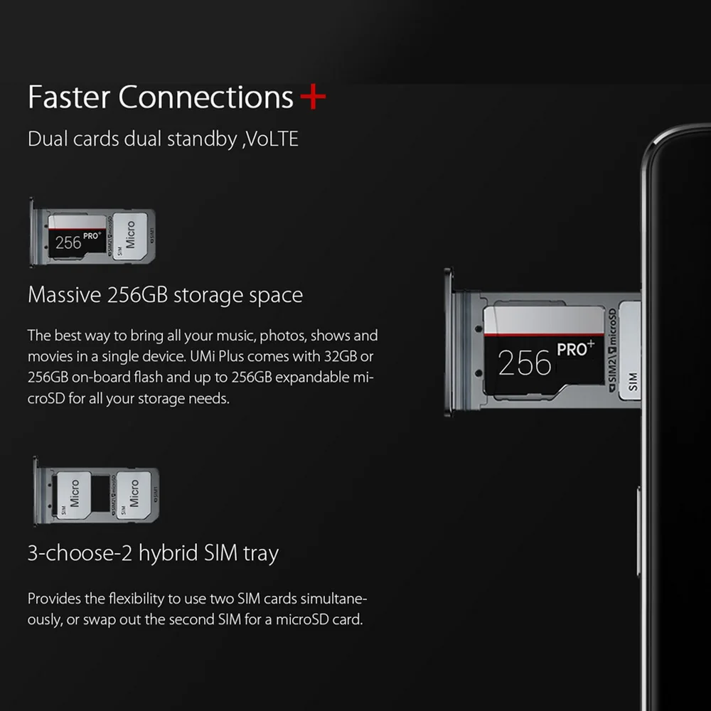 UMIDIGI Plus Смартфон Android 6,0 5," экран 4 Гб ОЗУ 32 Гб ПЗУ 5 Мп 13 МП Две камеры Быстрая зарядка