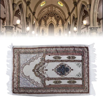 

1Piece Muslim Prayer Rug Prayer Carpet Mat Muslim Travel Pocket Mat Polyester Salat Namaz Islamic Arabian Style 70*110cm