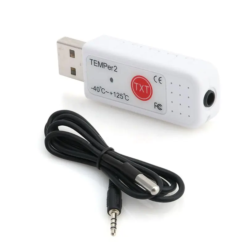 Лидер продаж! ПК температура 2 Датчик USB термометр гигрометр Температура регистратор данных рекордер