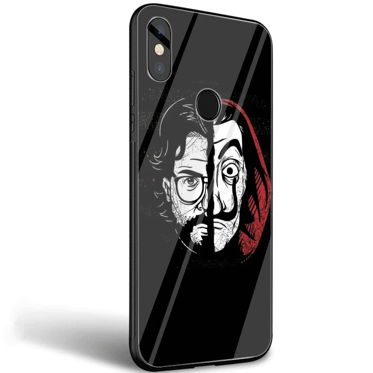 Стеклянный Чехол для мобильного телефона для Xiaomi Note 5 6 7 Pro F1 A1 A2 4X5X6X9, чехол из ТПУ, ТВ-серия, кувшин для денег, дом из бумажной оболочки