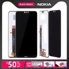 תצוגה מקורית עבור Nokia 6 LCD מסך מגע Digitizer עבור Nokia 6.1 בתוספת LCD החלפת X6 2018 TA-1054 TA-1050 TA-1045(China)
