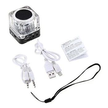 

Digital Portable Mini Speaker Music MP3/4 Player Micro SD/TF USB Disk Speaker FM Radio LCD Display LHB99