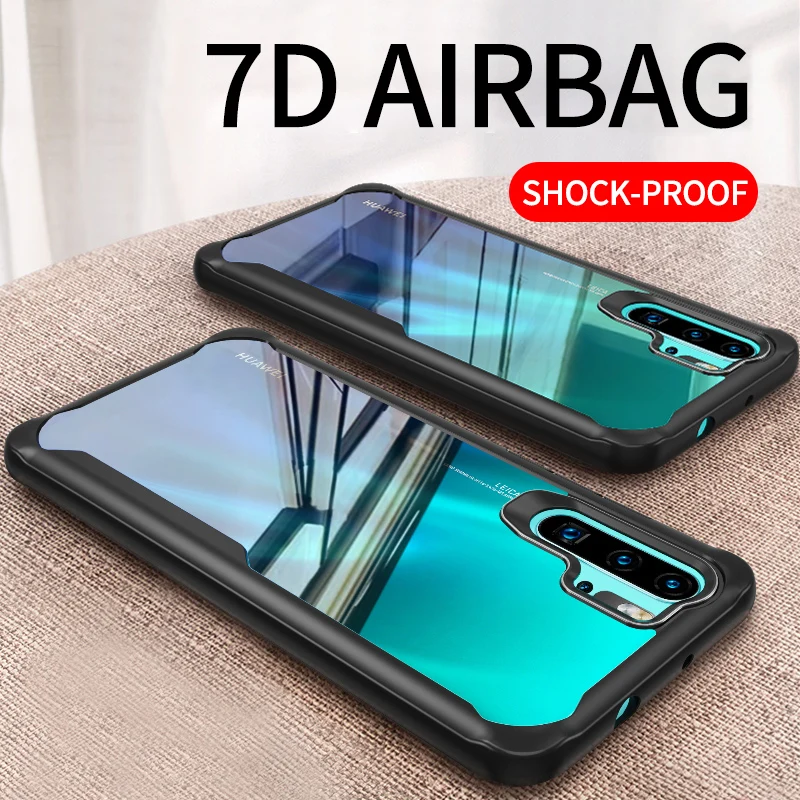 Противоударный защитный чехол-бампер для Huawei P40 P30 P20 Mate 20 Lite Nova 3 3E 3i 4 P Smart Plus Y6 Y7 Pro Y9