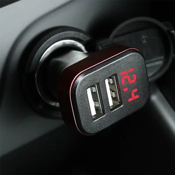 

Car LED Display USB Quick Charge Mobile Phone Universal Fast Charging Adapter Car-styling Quality 2020NEW Hot Multifunctional